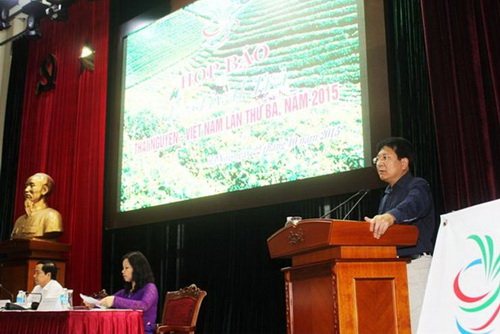 Thứ trưởng Bộ VHTTDL Vương Duy Biên phát biểu tại cuộc họp báo